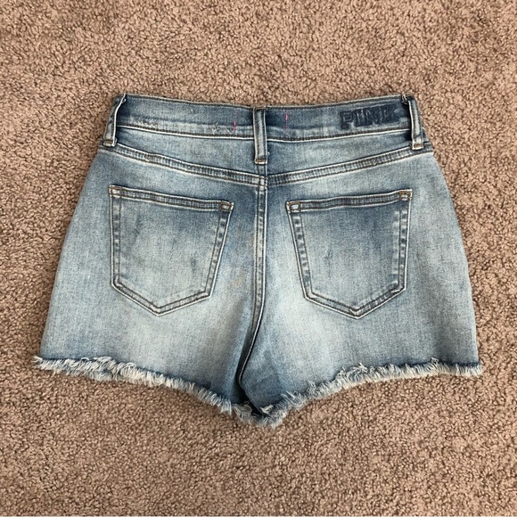 Pink Victoria’s Secret Denim Short Womens 4 - Picture 7 of 10